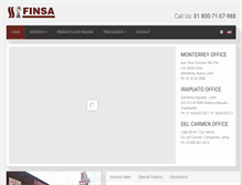 Tablet Screenshot of finsa.com.mx